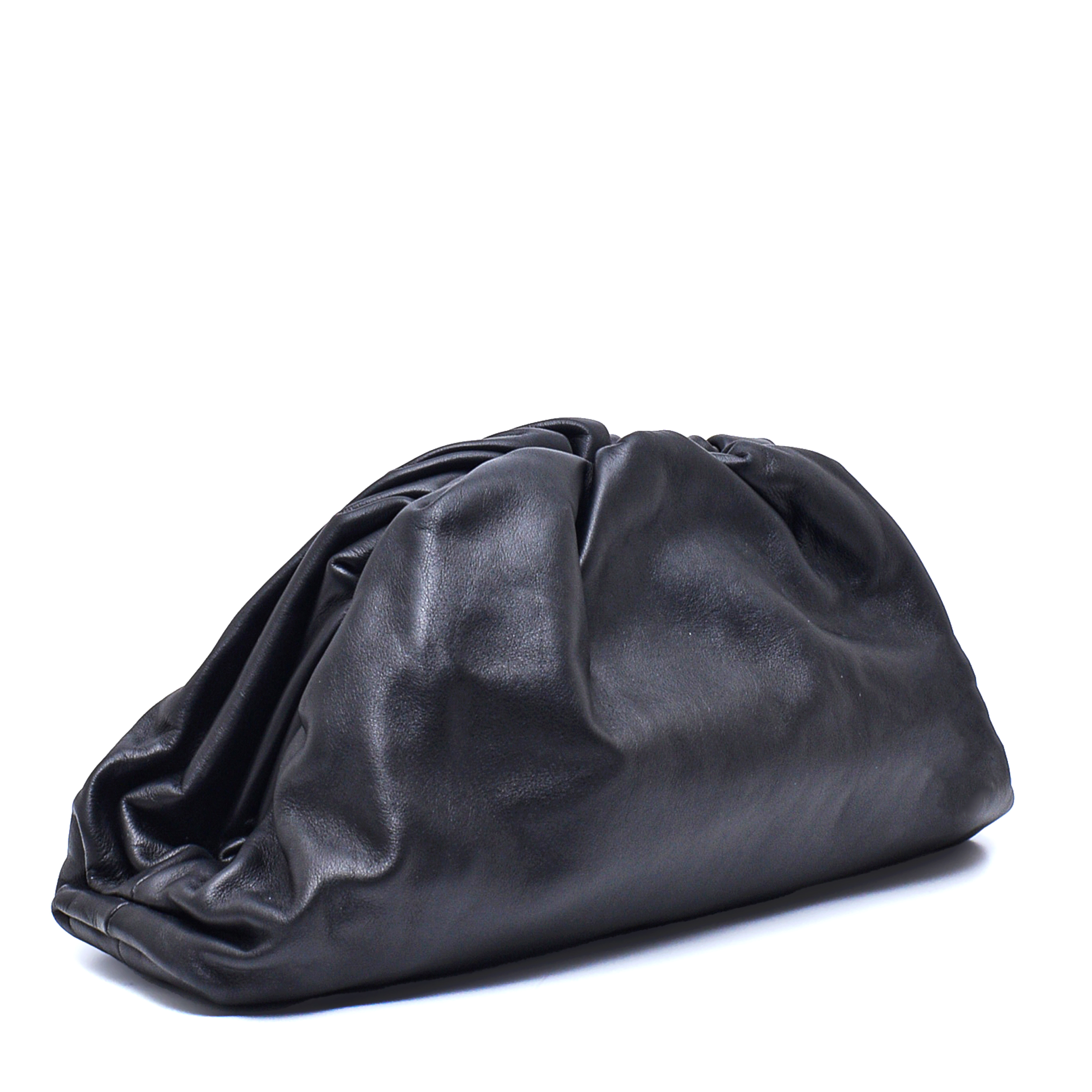 Bottega Veneta - Black Leather Pouch Bag & Clutch 
